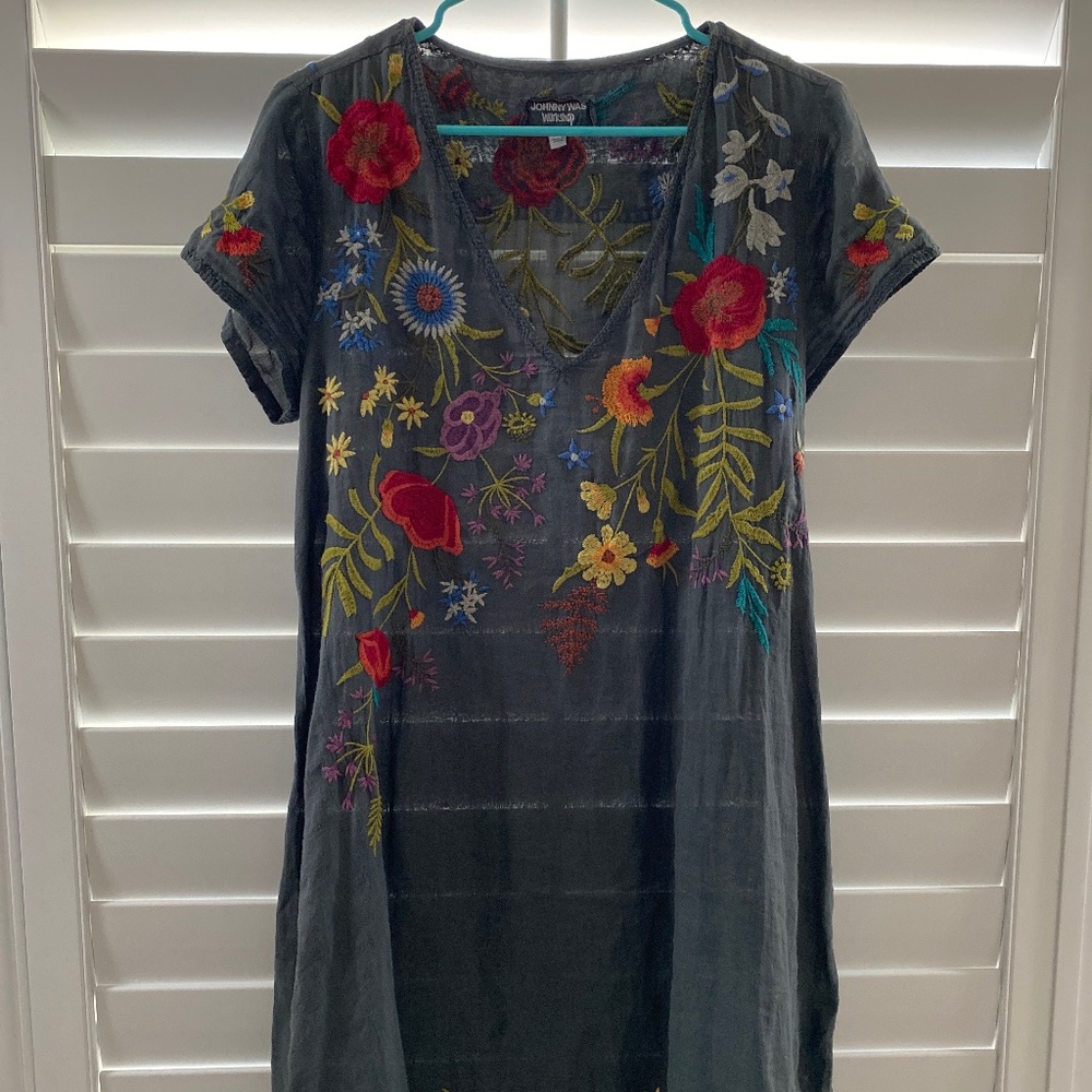 Johnny Was Workshop V Neck Dress